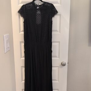 Julia Jordan Black Lace Pantsuit